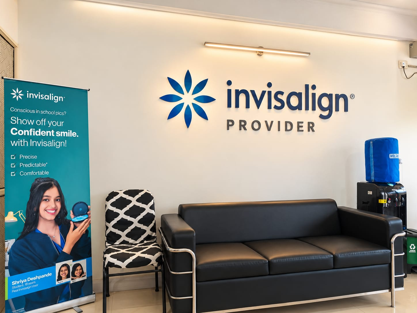 Invisalign® Clear Aligners - virtually invisible smile alignment planned with precision 3D digital scans.