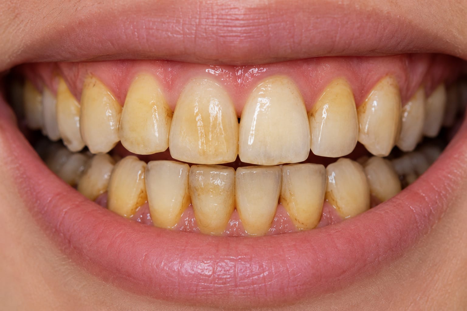 Stained & Yellow Teeth